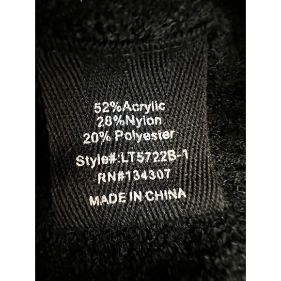 LINE & DOT WOMENS SIZE XSMALL DOUBLE LAYER SWEATER BLACK NEW - Picture 10 of 12